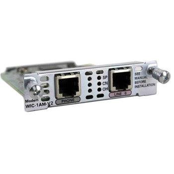 Cisco - WIC-1AM-V2-RF - Serial V.92 33.60 Kbps ITU-T V.34bis 1-Port Modem WAN Interface Card (WIC)