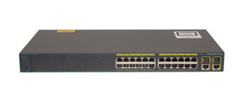 Cisco - WS-2960-24-S - Catalyst Ws-c2960-24-s 24-Ports 10/100Mbps PoE Switch with 2x SFP