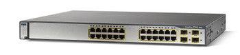 Cisco - WS-C3750G-24TS-S1U-D - Catalyst 3750 24-Ports 10/100/1000T RJ-45 Manageable Layer3 Rack Mountable 1U and Stackable Switch