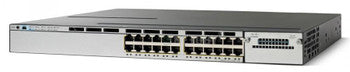 Cisco - WS-C3750X-24P-S-DDO - Catalyst 3750-X Series 24-Ports 10/100/1000Base-T RJ-45 PoE+ USB Manageable Layer3 Rack-mountable 1U Ethernet Switch (Refurb