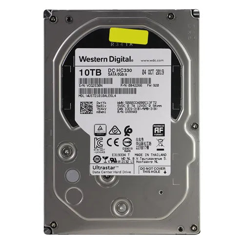 WUS721010ALE6L4 Western Digital Ultrastar DC HC330 10TB 7200RPM SATA 6Gb/s 256MB Cache (512) 3.5-Inch Hard Drive