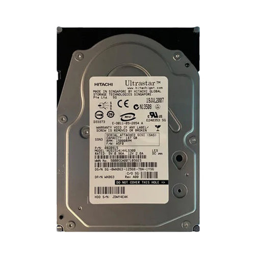 WX063 Dell 146GB 15000RPM SAS 6Gb/s Hot-Pluggable 16MB Cache 2.5-Inch Hard Drive with Tray for PowerEdge Server