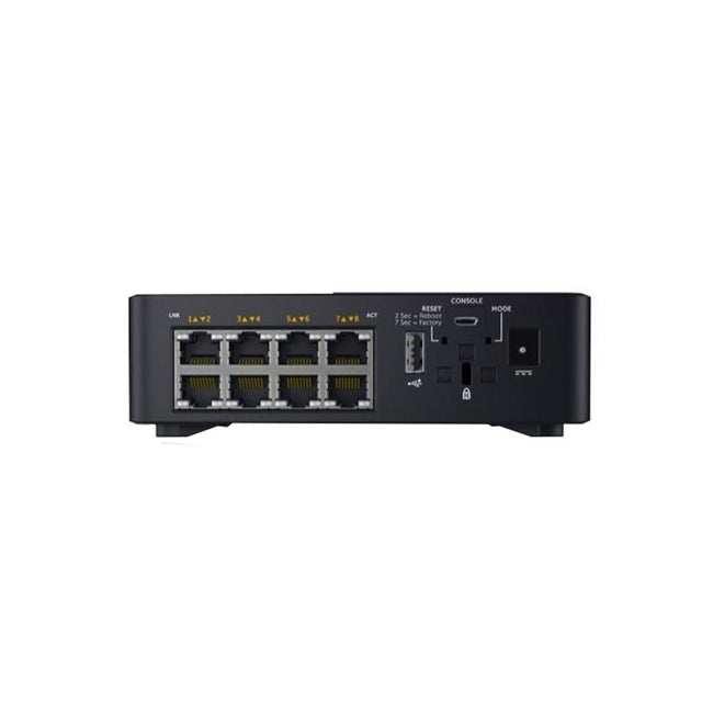 648NJ - Dell Networking X-Series X1008P 8 x Ports PoE 10/100/1000Base-T Layer 2 Managed 1U Rack-mountable Gigabit Ethernet Networking Switch