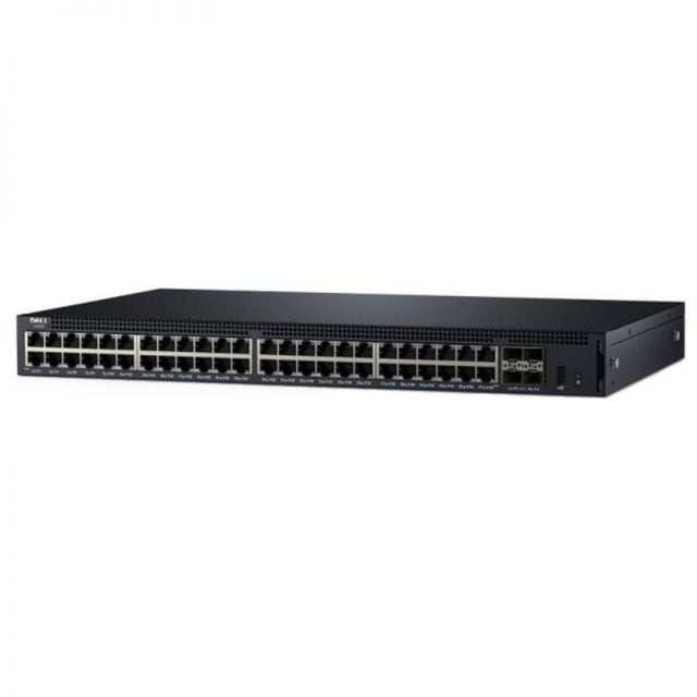 02J0D6 - Dell Networking X1052 48-Ports 10/100/1000Base-T Layer2 Managed Gigabit Ethernet Network Switch Rack-Mountable 1U with 4 x 10 Gigabit Ethernet SFP+ Ports