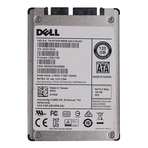 X7M30 Dell 120GB SATA 6Gb/s 1.8-inch Solid State Drive