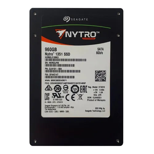 XA960LE10063 Seagate Nytro 1351 960GB Triple-Level Cell SATA 6Gb/s 2.5-Inch Solid State Drive