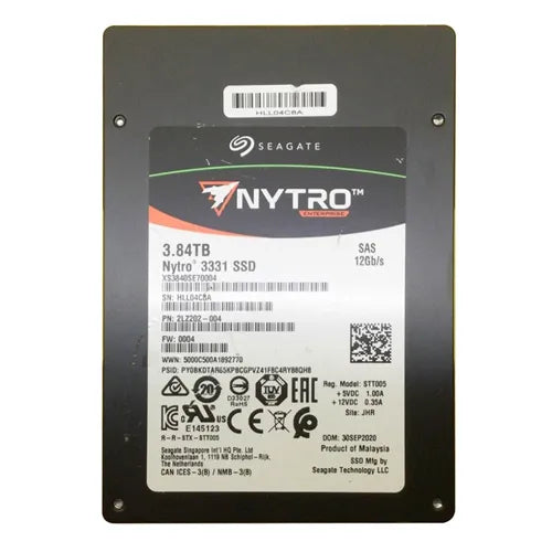 XS3840SE70004 Seagate Nytro 3331 3.84TB SAS 12Gb/s 2.5-Inch Solid State Drive