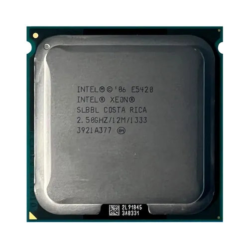 E5420 Intel Xeon E5420 Quad-Core 2.50GHz 1333MHz FSB 12MB L2 Cache Socket LGA771 Processor