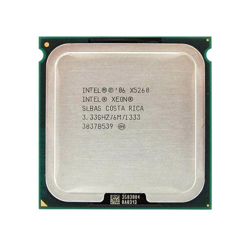 BX80573X5260P Intel Xeon X5260 Dual-Core 3.33GHz 1333MHz FSB 6MB L2 Cache Socket LGA771 Processor