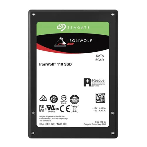 ZA3840NM10011 Seagate IronWolf 110 Series 3.84TB Triple-Level Cell SATA 6Gb/s 2.5-Inch Solid State Drive