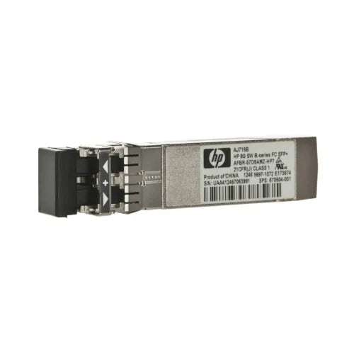 AJ716B-GEN - HP StorageWorks 8Gb/s 8GBase-SW Multi-Mode Fibre 850nm 300m Fibre Channel LC Connector SFP+ Transceiver Module