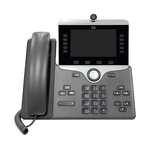 CP-8845-K9++= - Cisco 8800 Series 8845 2 x Ports PoE Class 2 1000Base-T 5-Line Supported Wall-Mountable IP Phone with Digital Camera / Bluetooth Interface