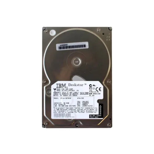 DTLA-307030-1 - IBM 30GB 7200RPM IDE Ultra ATA/100 (ATA-6) 2MB Cache 3.5-Inch Hard Drive