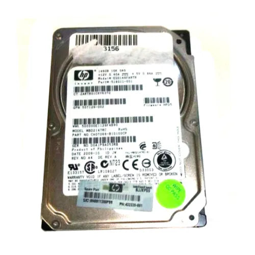 EG0146FARTR-1 - HP 146GB 10000RPM SAS 6Gb/s Hot-Pluggable Dual Port SFF 2.5-inch Hard Drive with Tray for Gen1/7 ProLiant Server