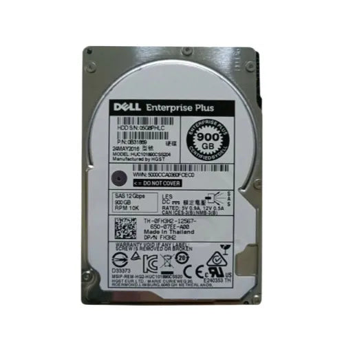 FH3H2-EQ-NL - Dell EqualLogic 900GB 10000RPM SAS 12Gb/s 2.5-Inch Hard Drive