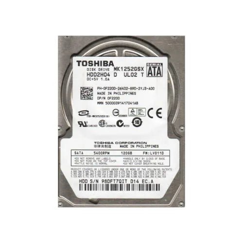 HDD2H04-DELL - Dell 120GB 5400RPM SATA 3Gb/s 8MB Cache 2.5-Inch Hard Drive