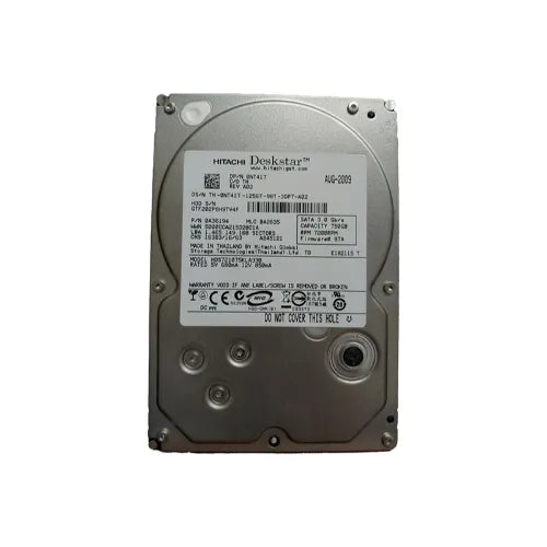 HDS721075KLA330-DELL - Dell Deskstar 7K1000 Series 750GB 7200RPM SATA 3Gb/s 32MB Cache (512) 7-Pin 3.5-Inch Hard Drive