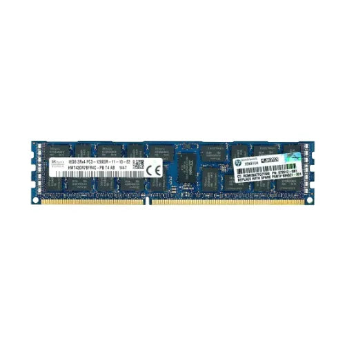 HMT42GR7BFR4C-PB-HP - HP 16GB DDR3-1600MHz PC3-12800 ECC Registered CL11 240-Pin RDIMM 1.5V Dual Rank Memory Module