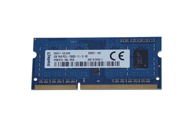 HP687515-H66-MCN - Kingston 4GB PC3-12800 DDR3-1600MHz non-ECC Unbuffered CL11 SoDIMM 1.35V Single-Rank Memory Module