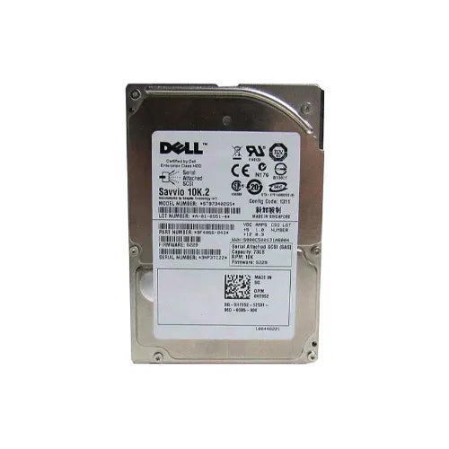HT952-GEN - Dell 73GB 10000RPM SAS 3Gb/s Hot-Pluggable 2.5-Inch Hard Drive with Tray for PowerEdge Servers