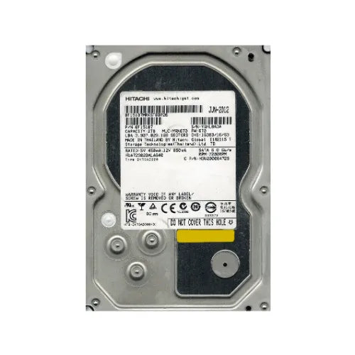 HUA723020ALA640-NC - EMC 2TB 7200RPM SATA 6Gb/s 64MB Cache (512e) 3.5-Inch Enterprise Hard Drive