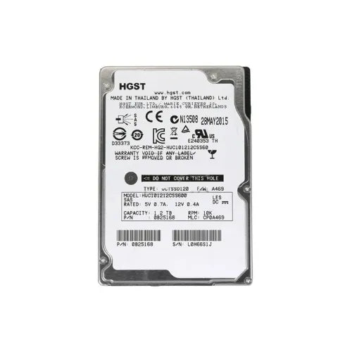 HUC101212CSS600-IBM - IBM 1.2TB 10000RPM SAS 6Gb/s 64MB Cache SFF 2.5-inch Enterprise Hard Drive