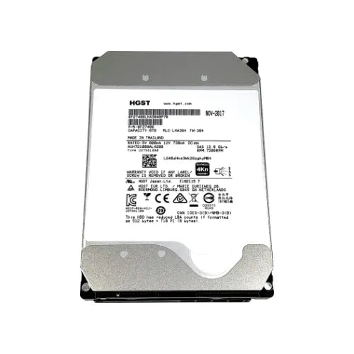 HUH721008AL4200-DELL - Dell Ultrastar DC HC510 Series 8TB 7200RPM SAS 12Gb/s 256MB Cache 4Kn (Instant Secure Erase Encryption) 3.5-Inch Hard Drive