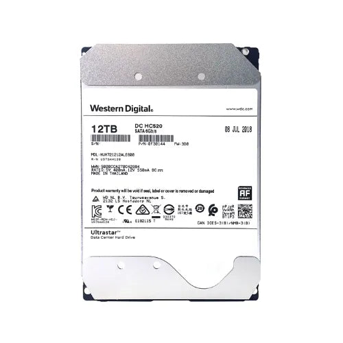 HUH721212ALE600-DELL - Dell Ultrastar DC HC520 Series 12TB 7200RPM SATA 6Gb/s 256MB Cache (ISE) 3.5-Inch Hard Drive