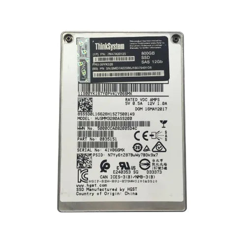 HUSMM3280ASS200-DELL-EQ-Dell 800GB 2.5 inch MLC 6Gb/s SAS SSD
