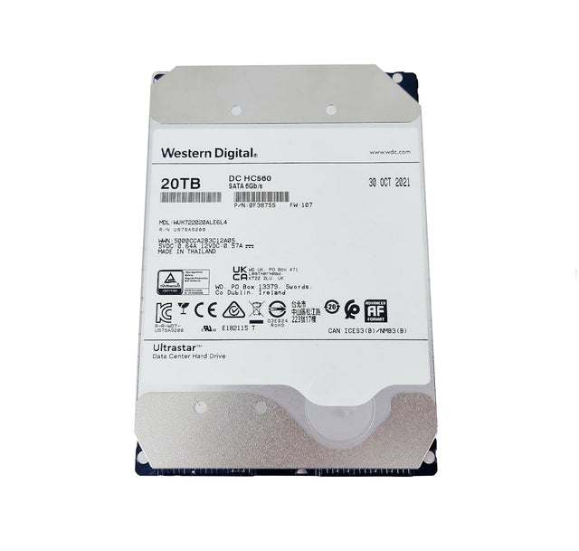 0F38755 - WD 20TB 7200RPM SATA 6Gb/s 512MB Cache 3.5-Inch Hard Drive