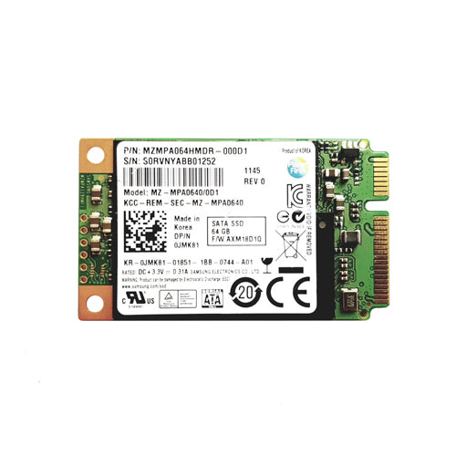 0JMK81-Dell 64GB MLC 3Gb/s SATA Solid State Drive