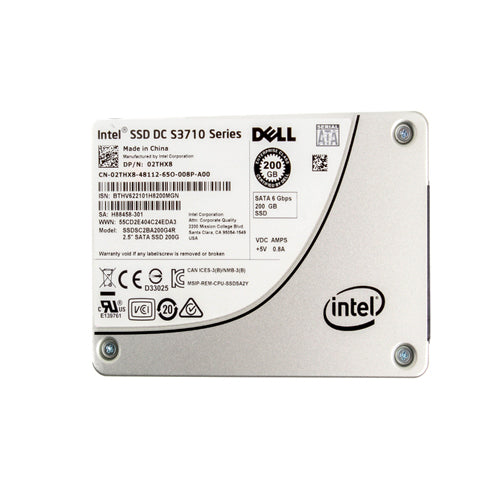 2THX8-Dell 200GB 2.5 inch MLC 6Gb/s SATA Solid State Drive