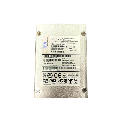 49Y6081-IBM 400GB 2.5 inch 6Gb/s SAS Solid State Drive