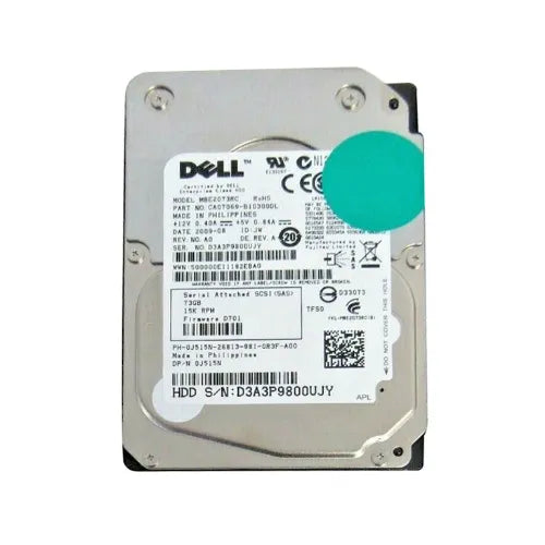 J515N-GEN - Dell 73GB 15000RPM SAS 6Gb/s 16MB Cache 2.5-Inch Hard Drive