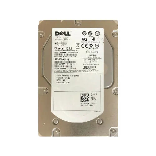 J762N-GEN - Dell 600GB 15000RPM SAS 6Gb/s Hot-Pluggable 3.5-Inch Hard Drive