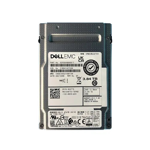 KPM6XRUG3T84-DELL-Dell 3.84TB 2.5 inch 3D TLC 12Gb/s SAS SSD