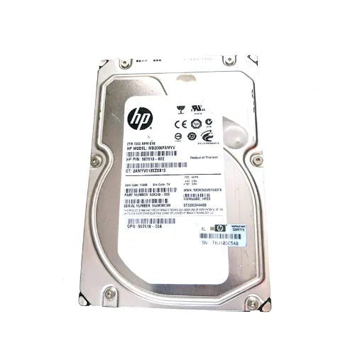 MB2000FAMYV-1 - HP 2TB 7200RPM SAS 6Gb/s Hot-Pluggable LFF 3.5-Inch Midline Hard Drive with Smart Carrier for Gen8/9 ProLiant Server/Storage Array