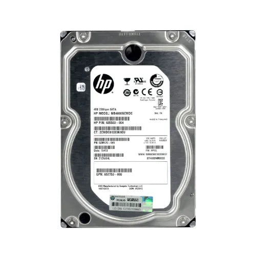 MB4000GCWDC-1 - HP 4TB 7200RPM SATA 3Gb/s Hot-Pluggable LFF 3.5-inch Midline Hard Drive with Tray for ProLiant Server