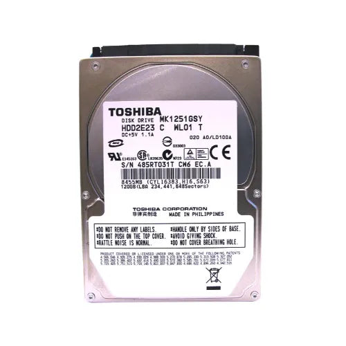 MK1251GSY-DEL - Dell 120GB 7200RPM SATA 3Gb/s 16MB Cache 2.5-Inch Hard Drive