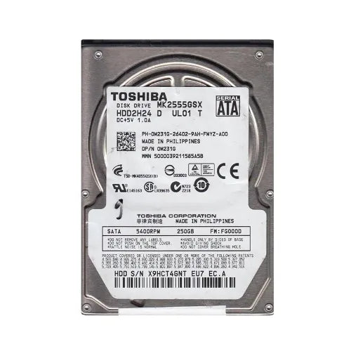 MK2555GSX-DELL - Dell 250GB 5400RPM SATA 3Gb/s 8MB Cache 2.5-Inch Hard Drive