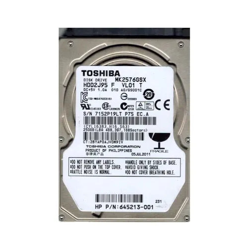 MK2576GSX-DEL - Dell 250GB 5400RPM SATA 3Gb/s 8MB Cache 2.5-Inch Hard Drive