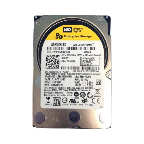 N965M-1 - Dell 300GB 10000RPM SATA 3Gb/s 16MB Cache 7-Pin 3.5-Inch Hard Drive
