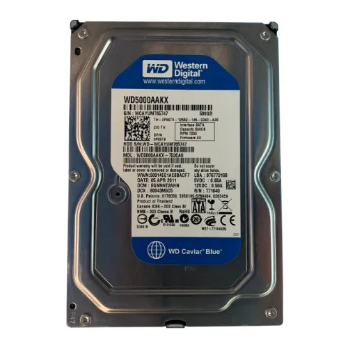 P86T9-GEN - Dell 500GB 7200RPM SATA 6Gb/s 16MB Cache 3.5-Inch Hard Drive