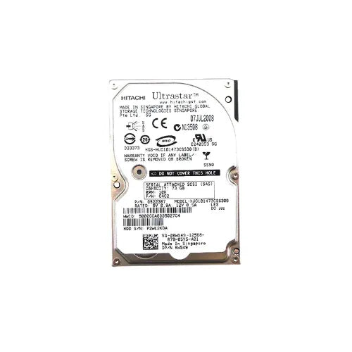 RW549-GEN - Dell 73GB 10000RPM SAS 3Gb/s Hot-Pluggable 16MB Cache 2.5-Inch Hard Drive with Tray for PowerEdge Servers