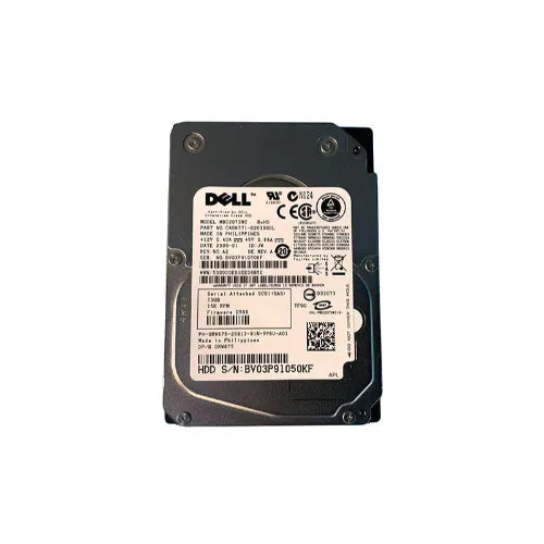 RW675-GEN - Dell 73GB 15000RPM SAS 3Gb/s Hot-Pluggable 2.5-Inch Hard Drive with Tray for PowerEdge Servers