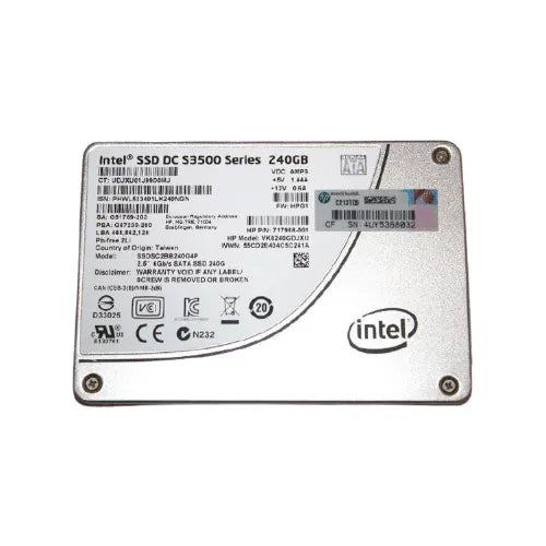 E 240GB Multi-Level Cell SATA 6Gb/s Read Intensive 2.5-Inch Solid State Drive for ProLiant Servers