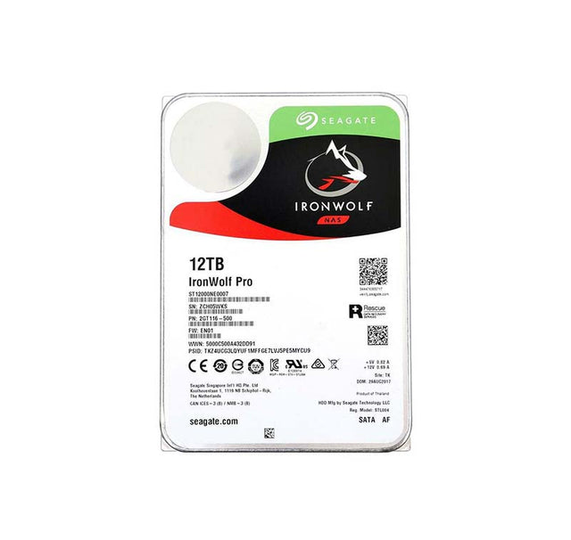ST12000NE0007 - Seagate IronWolf Pro 12TB 7200RPM SATA 6Gb/s 512e 256MB Cache 3.5-inch Hard Drive