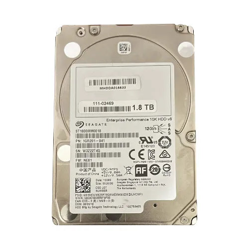 Performance 10K.8 1.8TB 10000RPM SAS 12Gb/s 128MB Cache 512e 2.5-inch Enterprise Hard Drive