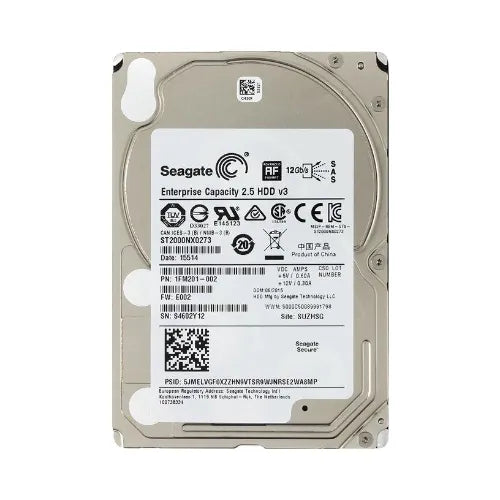 ST2000NX0273-HP - HP 2TB 7200RPM SAS 12Gb/s 128MB Cache (512e) SFF 2.5-Inch Hard Drive