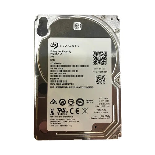 ST2000NX0433-DEL - Dell Exos 7E2000 Series 2TB 7200RPM SAS 12Gb/s 128MB Cache (512n) 2.5-Inch Enterprise Hard Drive